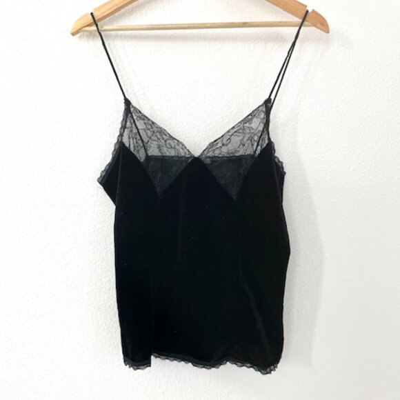 Cotton Candy LA Black Satin Tank Top - Picture 1 of 4